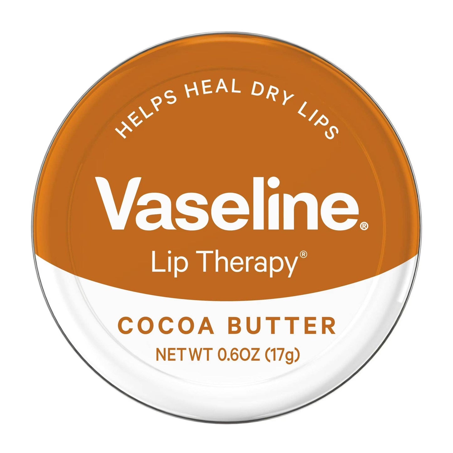 Vaseline Lip Therapy Cocoa Butter Lip Balm Tin, 0.6 Oz